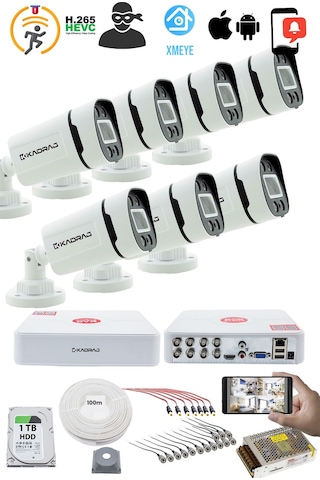 7'lı Kamera Seti - 5mp Sony Seculens Kdj-7s-4w-p-v1