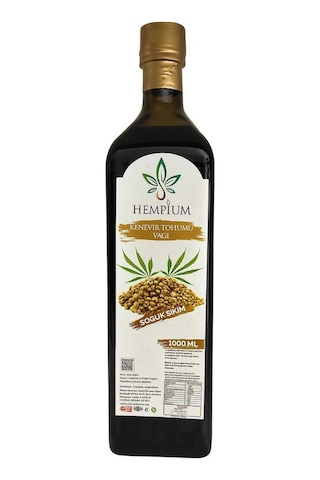 Hempiumlife Soğuk Sıkım Kenevir Tohumu Yağı Yüksek Omega 3-6-9 Vegan Cilt Ve Saç Bakım Yağı