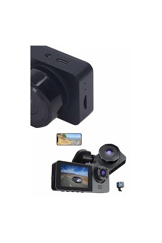 Dvr Araç İçi Kamera Hareket Algılayabilen 1080p Carplay Video Kaydedici - Lisinya Standart