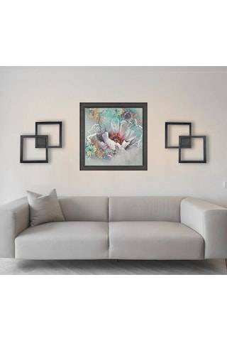 Framer 26x26cm Samsung Ledli 2'li Kare Aplik Mat Siyah