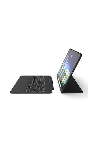 Zagg Slim Book Go 12.9" 3.Nesil Apple Uyumlu iPad Pro Klavyeli Kılıf Ingilizce