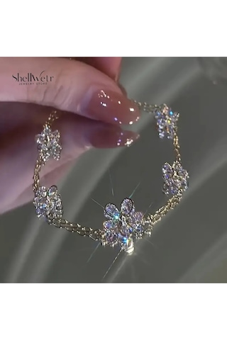 Flora Dore Altın Kaplama Bileklik-sevdiklerinize Ve Kendinize En Özel Hediye Gold