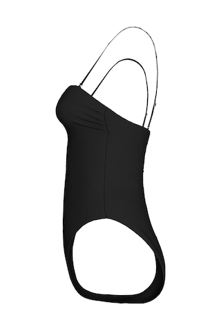 Calvin Klein Kadın Straplez Siyah Tek Parça Mayo-13336 Siyah