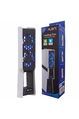 Ps5 Slim / Pro Soğutucu Fan Led Işıklı 3 Kademeli Soğutucu Ve Şarj Standı