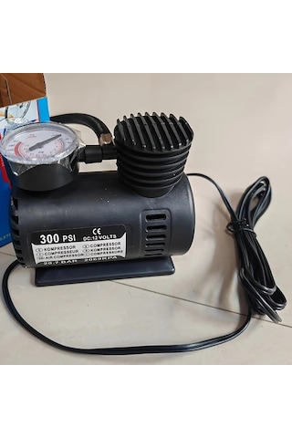 Boatshop1 Siyah 12v Elektrikli Taşınabilir Lastik Şişirme Cihazı Araba Bisiklet Toplar İçin Otomatik Durdurma Basınç Göstergesi Pilsiz