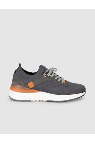 Cabani Erkek Triko Detaylı Kışlık Sneaker Füme