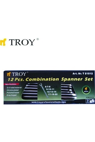 Troy 21512 Kombine Anahtar Takımı - 12 Parça 6-22Mm N11.17293