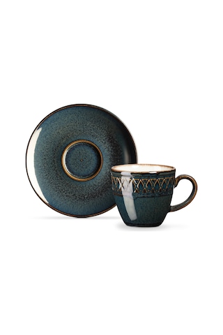 Madame Coco Antique 2 'li Kahve Fincan Seti Fınc0000000056 90ml-indigo