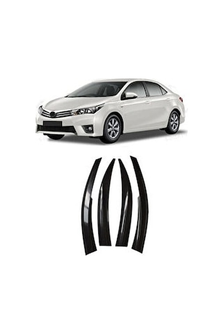 Toyota Corolla Uyumlu 2013-2018 Cam Rüzgarlığı 4Lü