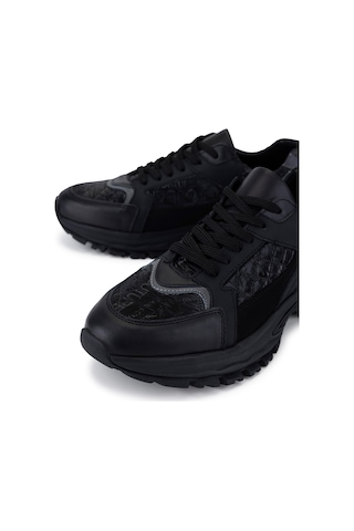 Tamer Tanca Erkek Deri & Tekstil Siyah Sneakers & Spor Ayakkabı 1163 2008 Erk Ayk Y26 Sıyah Kms Siyah1