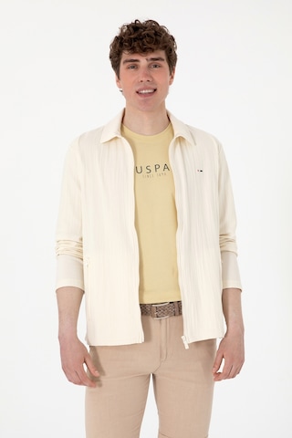 U.s. Polo Assn. Erkek Krem Hırka Örme 50299754-vr071 Krem