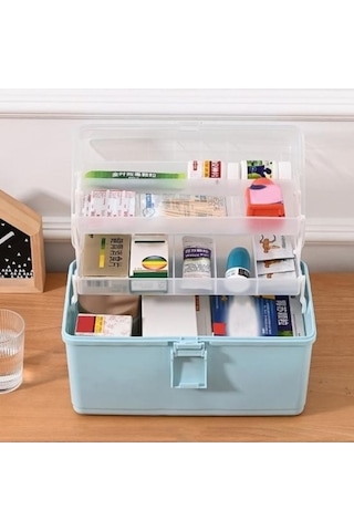 Tongxida Bosphorusboutique Pazly Organizatör, Mavi, Katlanır Kapasiteli, Fırça Dikiş Seti, Büyük Boya Uygun Mavi