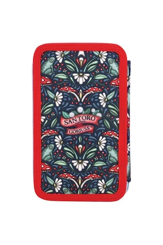 Santoro Gorjuss Little Mushroom 3 Katlı İçi Dolu Kalem Çantası 607gj35 Çok Renkli
