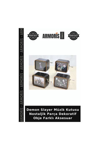 Demon Slayer Müzik Nostaljik Parça Dekoratif Obje Farklı Aksesuar