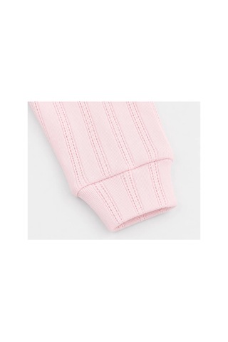 H&c Coolboy H&c %100 Pamuk Ajurlu Bebek Tek Alt Pantolon 0-36 Ay Yumuşak Dokulu Esnek Bel Pembe