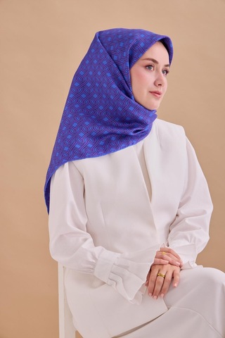 Silk Home Twill İpek Eşarp 11479-14 Saks, Mor