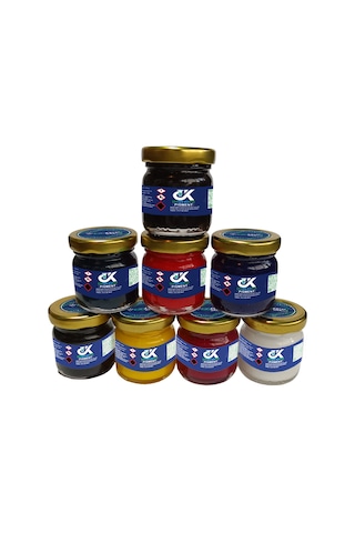 Pigment 8'li Epoksi Sıvı Pigment Boya Seti 8 40gr Epoxy Boya