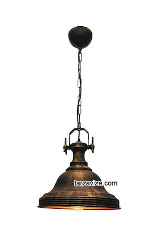 Tarzavize Trt53 Dekoratif Eskitme Tekli Retro Modern Sarkıt Avize Eskitme