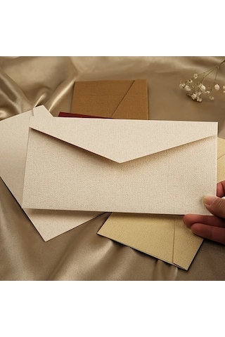 Trendooze Cloud011 5 Adet Kırmızı Çuval Zarfları Mat Yüzeyli 22x11cm Parti