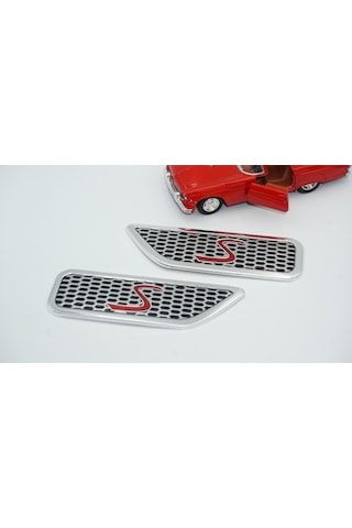 Mini Cooper S Çamurluk Yanı 3M 3D Logo Amblem 2 Li Set