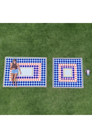 Dock And Bay Piknik Örtüsü Design L Bright Side Up Çok Renkli
