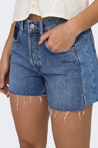 Only Onlcarly Mw Reworked Denim Şort Cro 15323765 Mavi 001