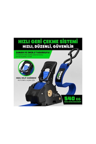 Otomatik Gergi Kayışı 2,5cmx3 M 4'lü Set