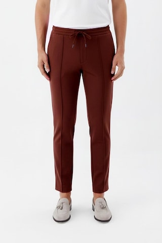 Sabri Özel Giotelli Erkek Tarçın Dar Kesim Slim Fit Yan Cep Bel Lastikli Jogger Pantolon
