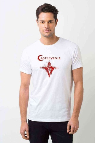 Castlevania Dracula Beckons Erkek Beyaz Tshirt