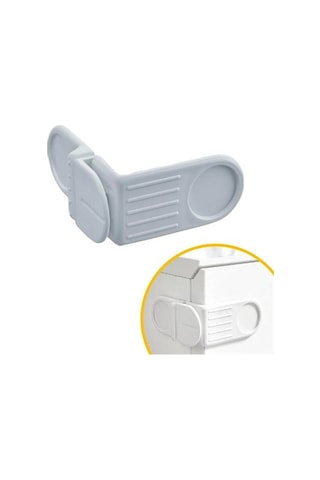 Bebek Çocuk Güvenlik Çekmece Ve Dolap İçin Kendiliğinde Yapışkanlı Vidasız Köşe Kapak Kilidi Çok Renkli