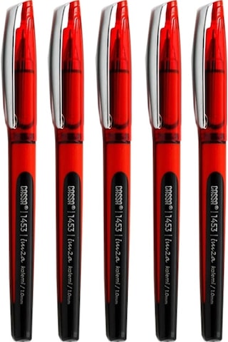 Kırmızı İmza Kalemi 10 Adet 1.00 Mm Kalın Uçlu İmza Pilot Kalem Ekonomik Kaliteli Cassa 1453 İmza Kalemi Kırmızı