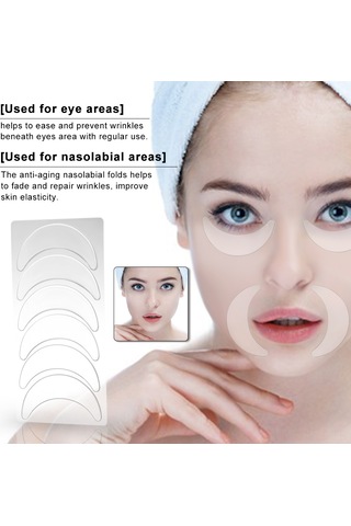 Youtek "yeniden Kullanılabilir Tıbbi Silikon Yüz Pedi - Göz Ve Nazolabial Kırışıklık Maskesi"