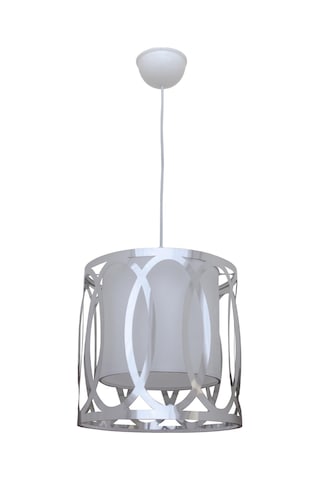 Çay Tekli Avize Gümüş - Beyaz