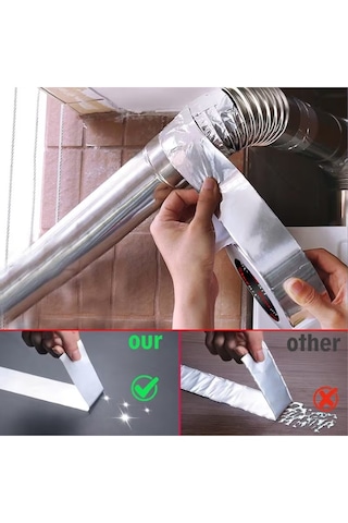 Alüminyum Folyo Bant 45 Mm X 10 M Isıya Dayanıklı Yalıtım Bandı