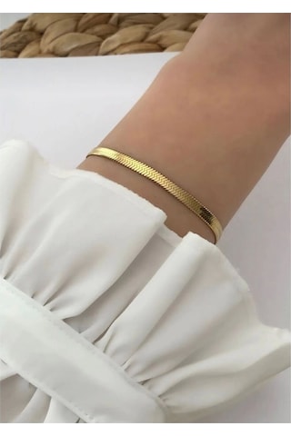 İtalyan Zincir Çelik Bileklik Çok Renkli