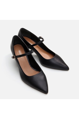 Hotiç Mary Jane Hakiki Deri Siyah Kadın Stiletto 01ayh290860a100 Siyah