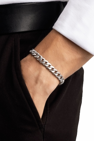 Klasik Stil Erkek Çelik Bileklik Gri