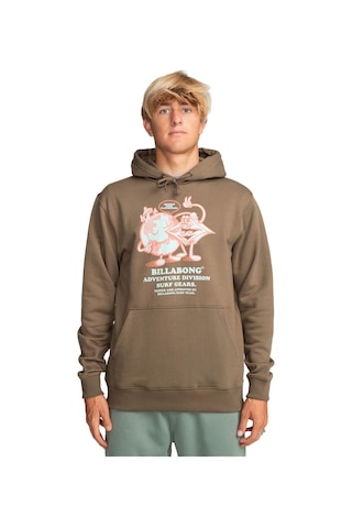 Billabong Take Care Erkek Sweatshirt Kahve Çok Renkli
