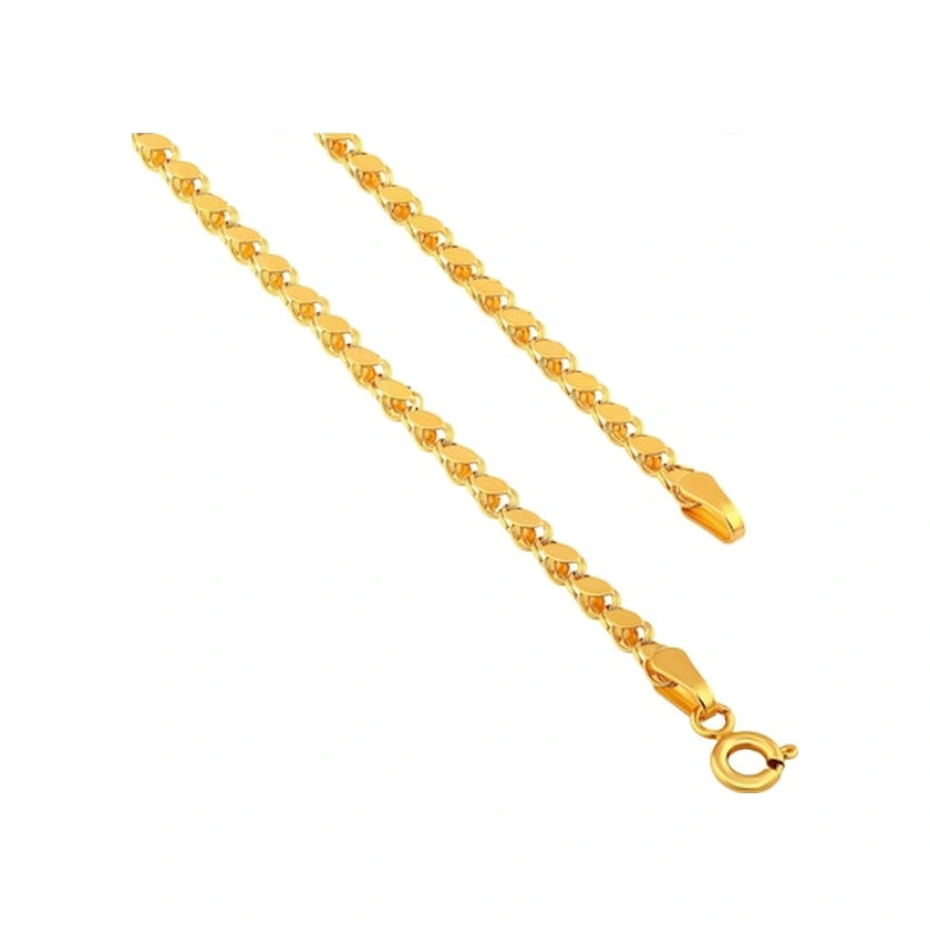 Agakulche Aynalı 2,85 Mm Altın Zincir Renkli