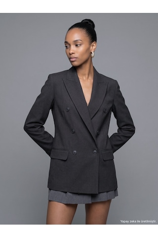 Dilvin 60822 Blazer Ceket-kahve