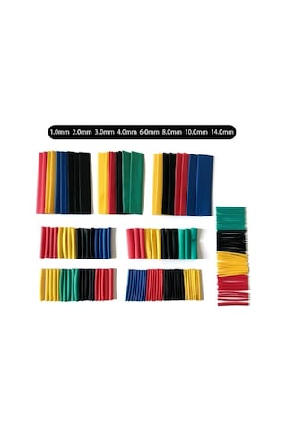 164 Parça Set Isıyla Daralan Makaron Kablo Koruyucu Kılıf 5332