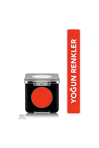 Flormar Mono Yüksek Pigmentli & Mat Bitişli Kompakt Göz Farı 031 Feel The Red
