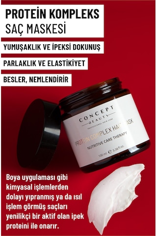 Concept Beauty Protein Kompleks Saç Maskesi 100 ML Concept Beauty Protein Kompleks Saç Maskesi 100 ML