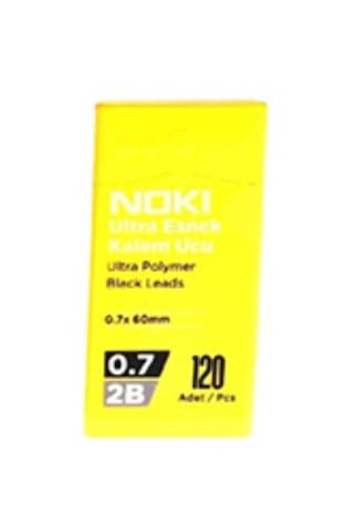 Noki Kalem Ucu Ultra Esnek 0.7 MM 2b Siyah 120'li Sarı