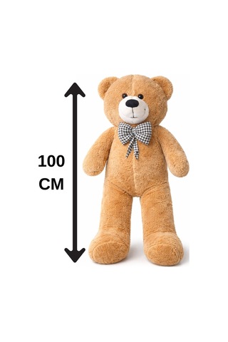 100 Cm Peluş Ayıcık Peluş Ayı Hediyelik Peluş Oyuncak Sevgiliye Kahve