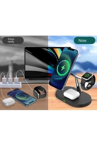 Daytona Bwo4 Kablosuz 3'lü Şarj Standı,15w