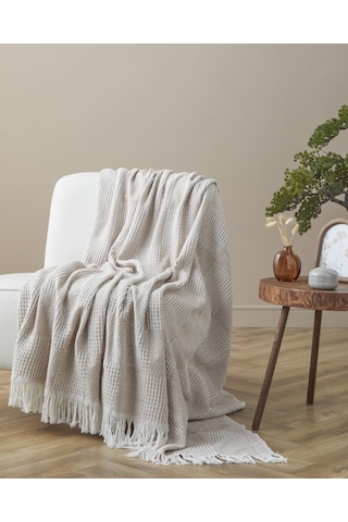 Palea Koltuk Şalı 170x210 Cm Multicolor Krem - Bej