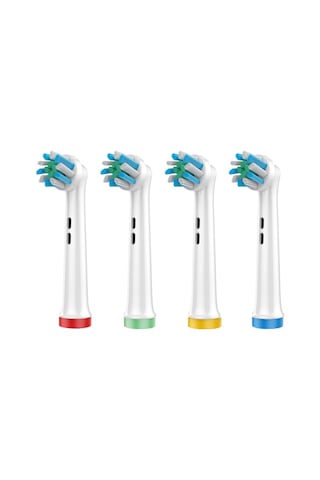 X Cross - Kusursuz Temizlik Oral-b Uyumlu Diş Fırçası Başlığı - 4 Adet Yedek Başlık