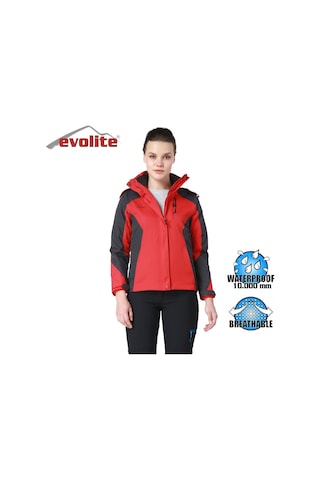 Evolite Diva Bayan 3in1 Gri/kırmızı Mont Kırmızı