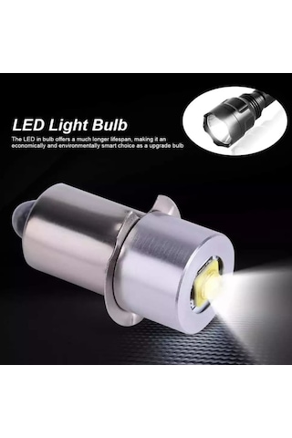 P13.5s Dc6v-24v/3-12v Led Yükseltme Işıkları Beyaz Maglite Bet Lambası - 3-12v Sıcak Beyaz